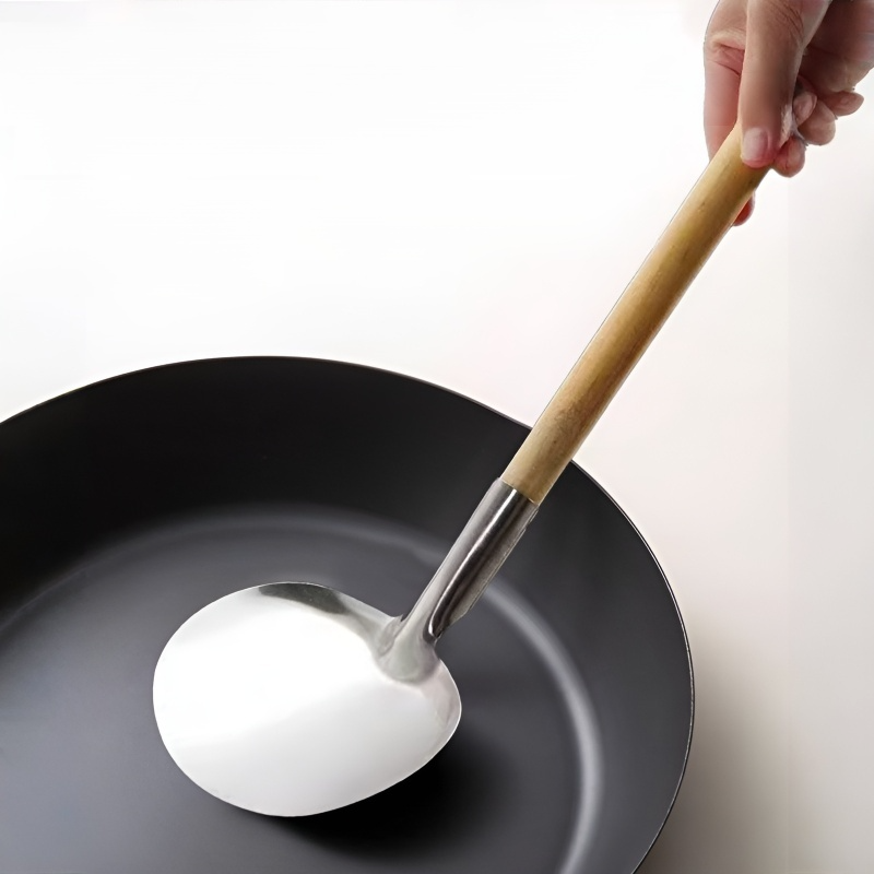 Round mouth stainless steel non stick spatula