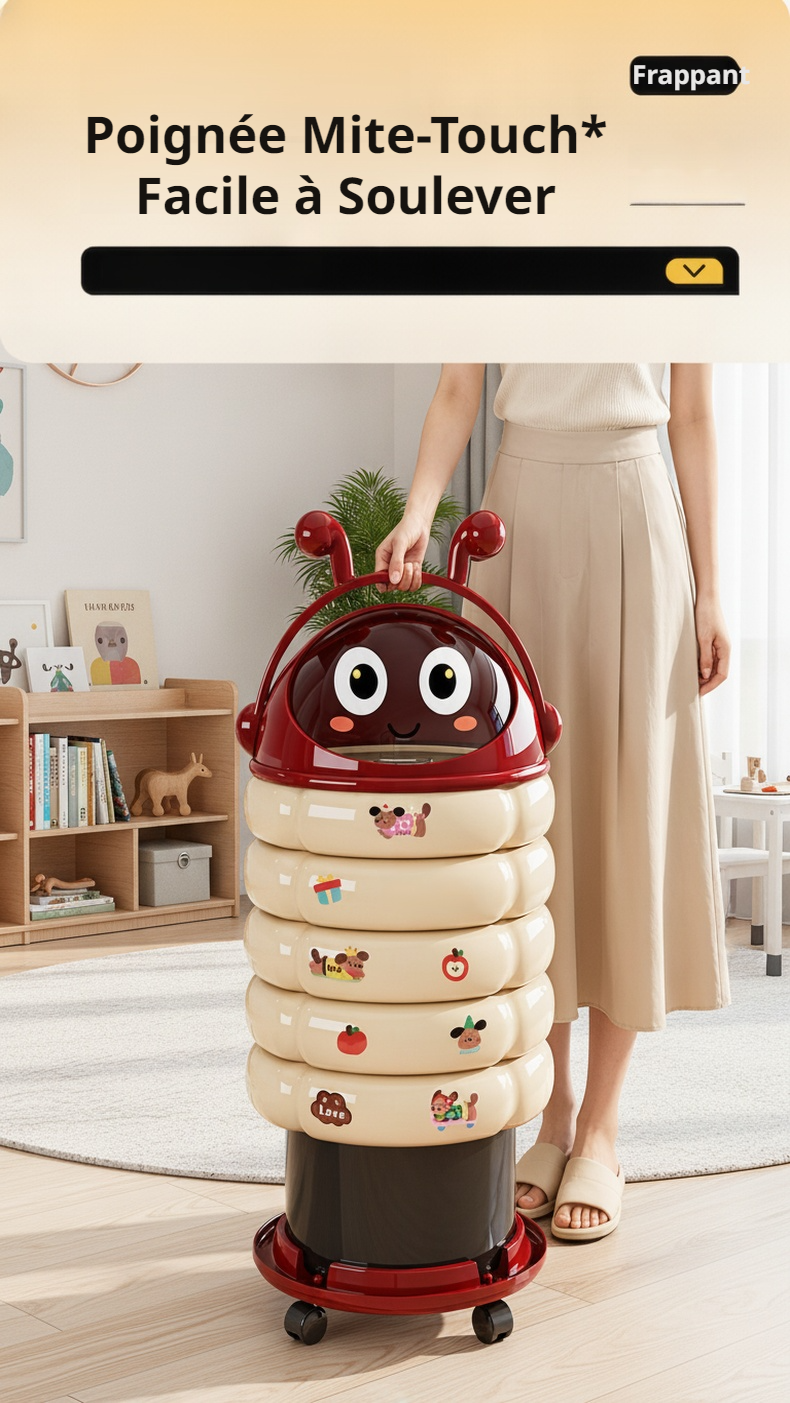 Poubelle compacte assortie à une décoration intérieure