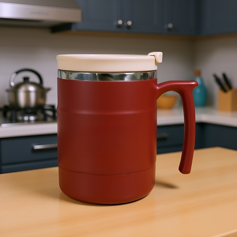 뚜껑이 있는 스테인리스 스틸 커피 머그