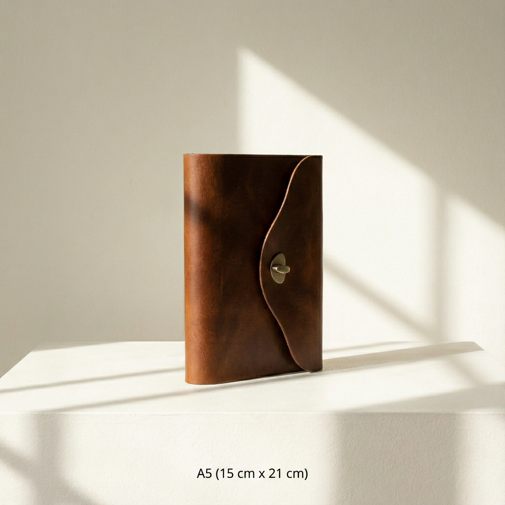  สมุดโน้ตหนังทำมือ