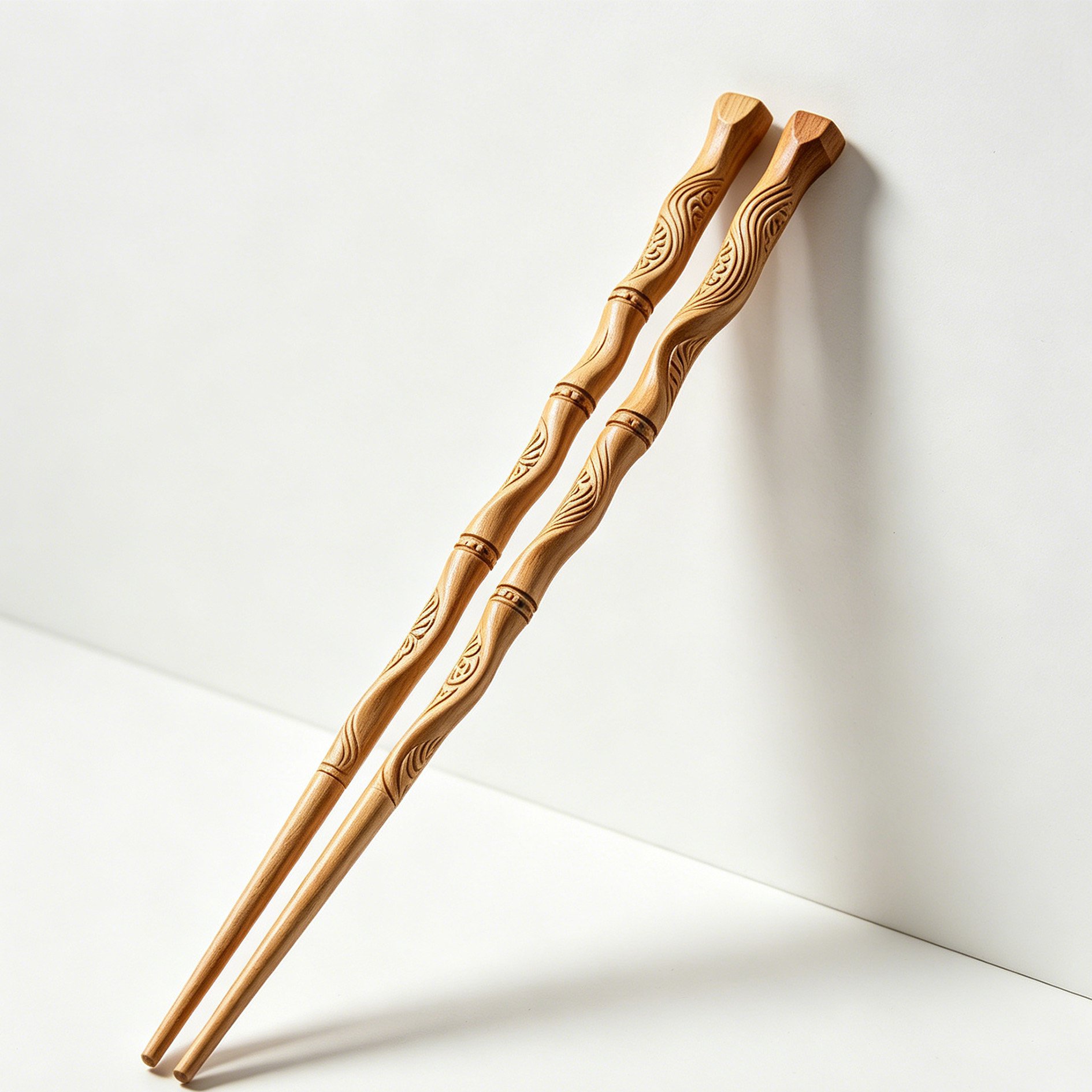 Natürliche Holz-Essstäbchen, 10 Paare