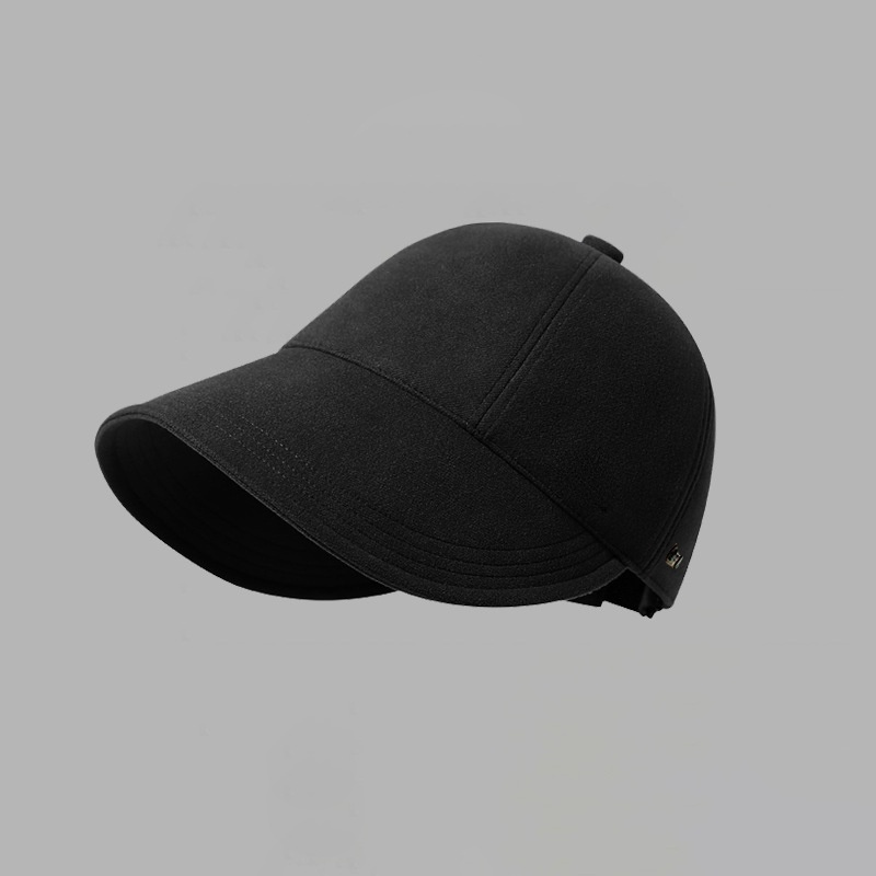 Wide Brim Wool Duckbill Cap