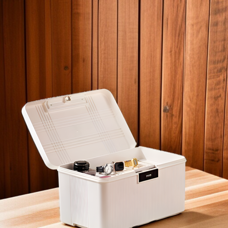 비밀번호 특대형 차량용 수납함 네일 대용량 수납함 자물쇠 대용량 비밀번호 수납함