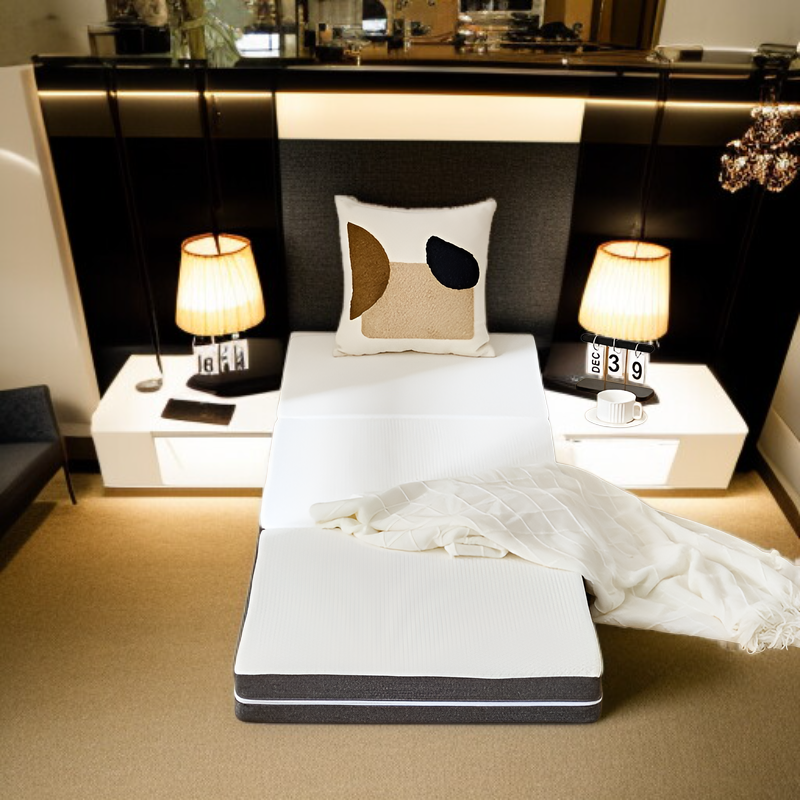 三つ折りマットレス、メモリーフォーム折りたたみマットレス、フロア折りたたみベッドクッション、圧縮マットレス