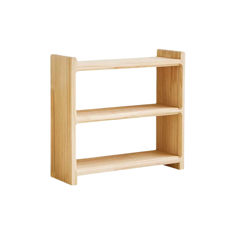 étagère de rangement en bois massif