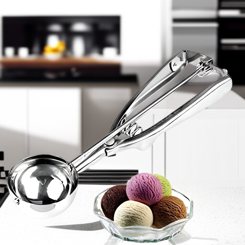 Plastic Ice Cream Scoop Kitchen Fruit Ball Spoon