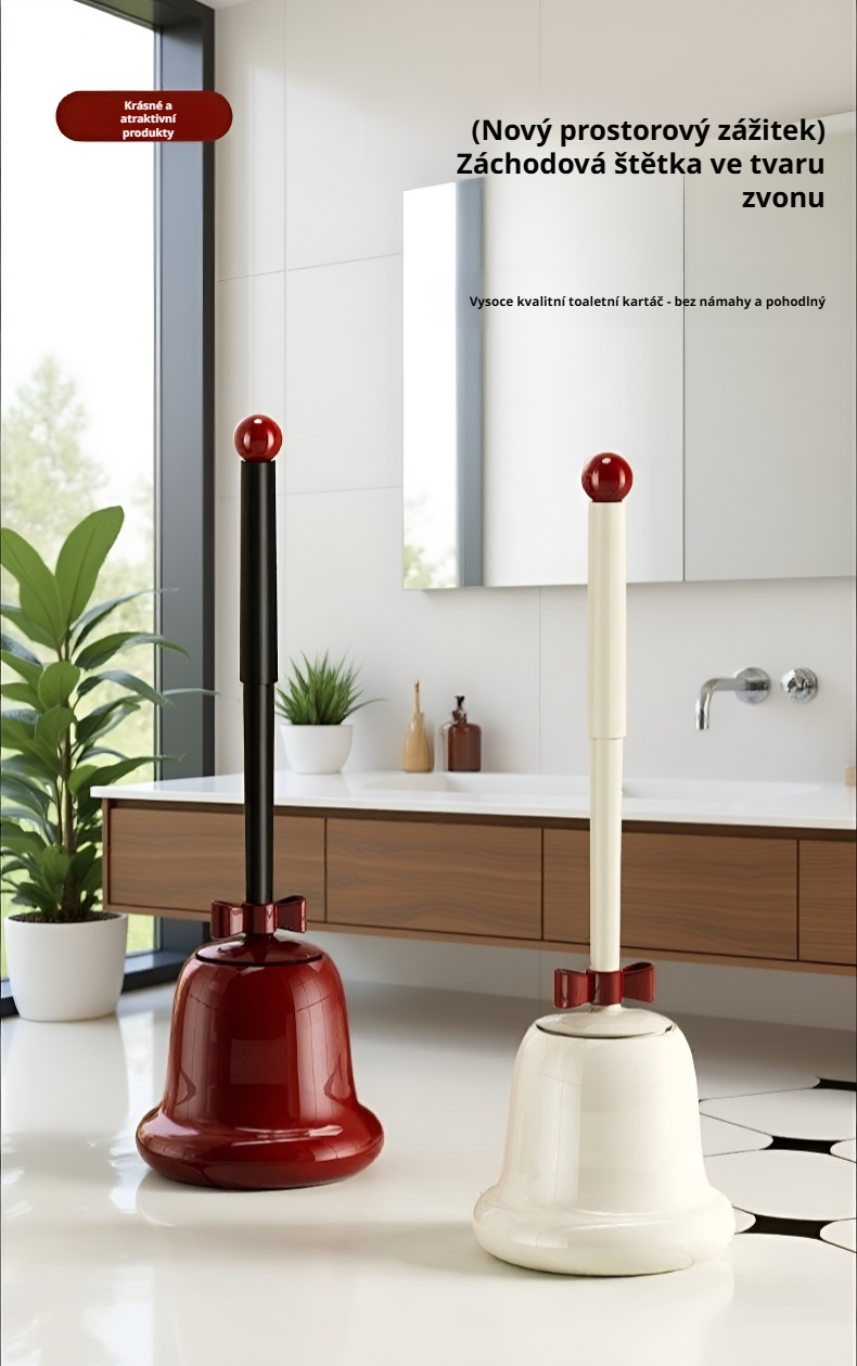 Hygienický kartáč na čištění toalety pro domácnost