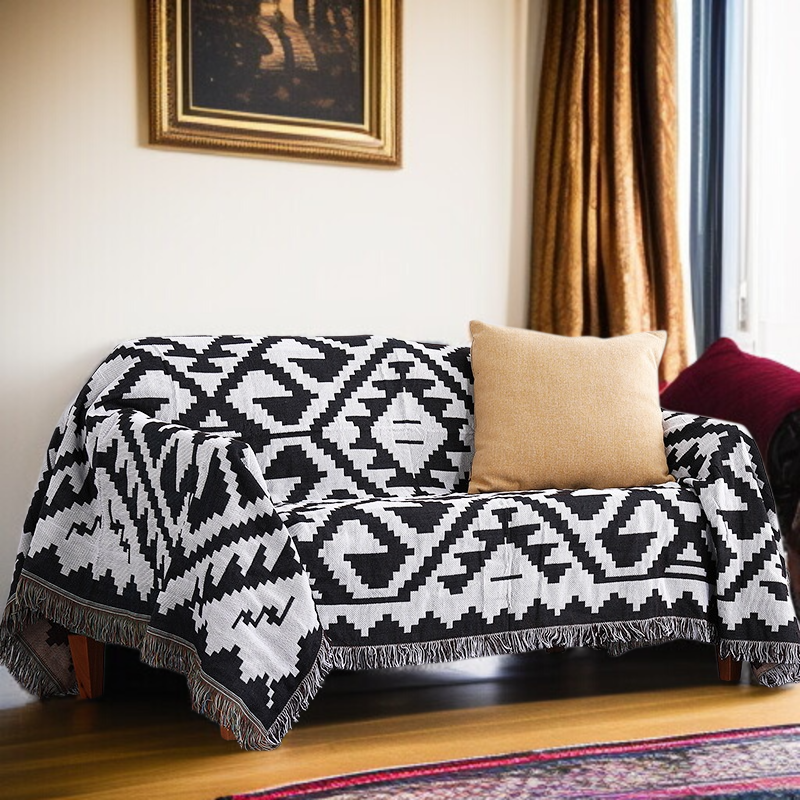 ダブル・シングル・サイド・スカンジナビアン・ブランケット ソファータオル装飾カバーブランケット タイガーカバーブランケット カバーブランケットソファタオルシングルファーストクラスソファカバー