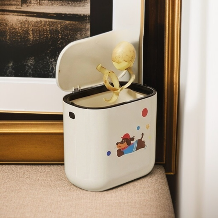 Großer Wandmontierter Mülleimer mit Deckel für die Küchenaufbewahrung