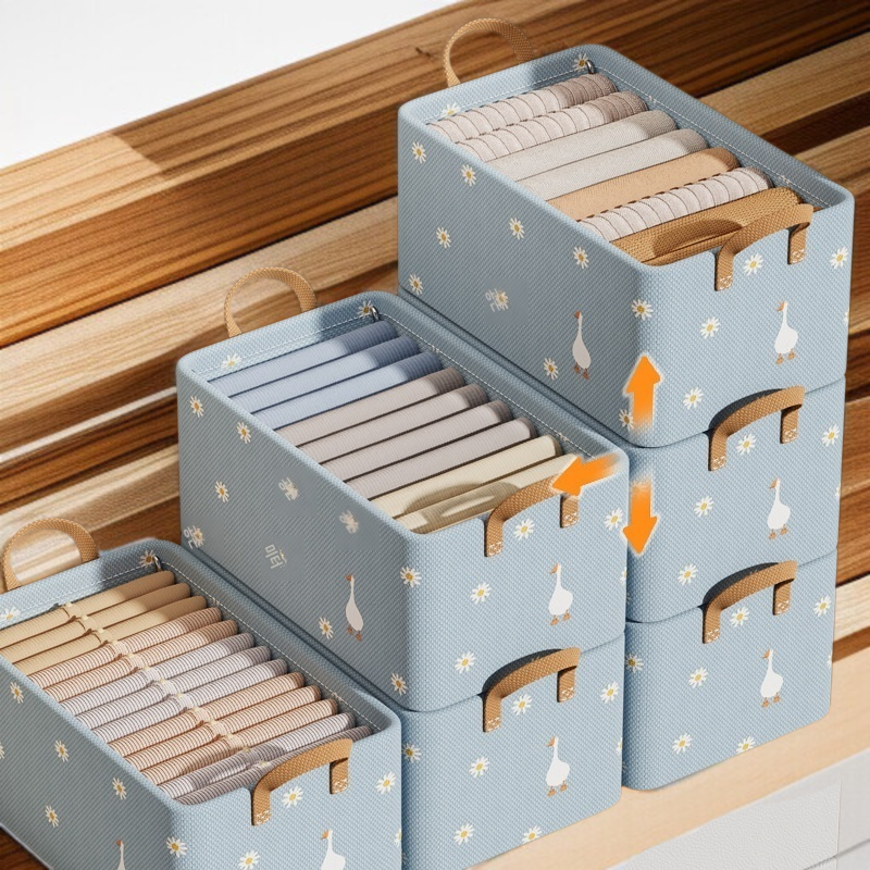 패브릭 접이식 수납함 옷장 의류 수납함 서랍형 수납함