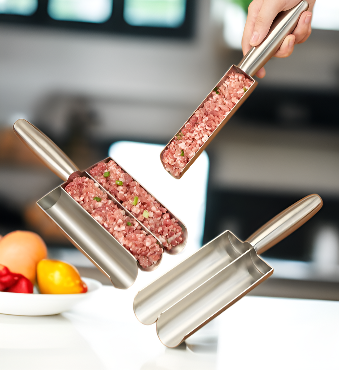 사용 중인 미트볼 제조기 모습