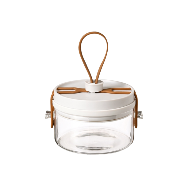 Portable student glass lunchbox