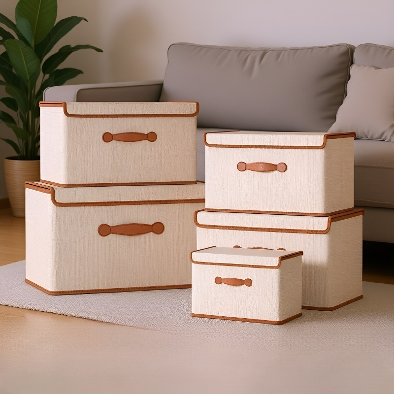 Velkokapacitní úložný box s víkem na oblečení a přikrývky