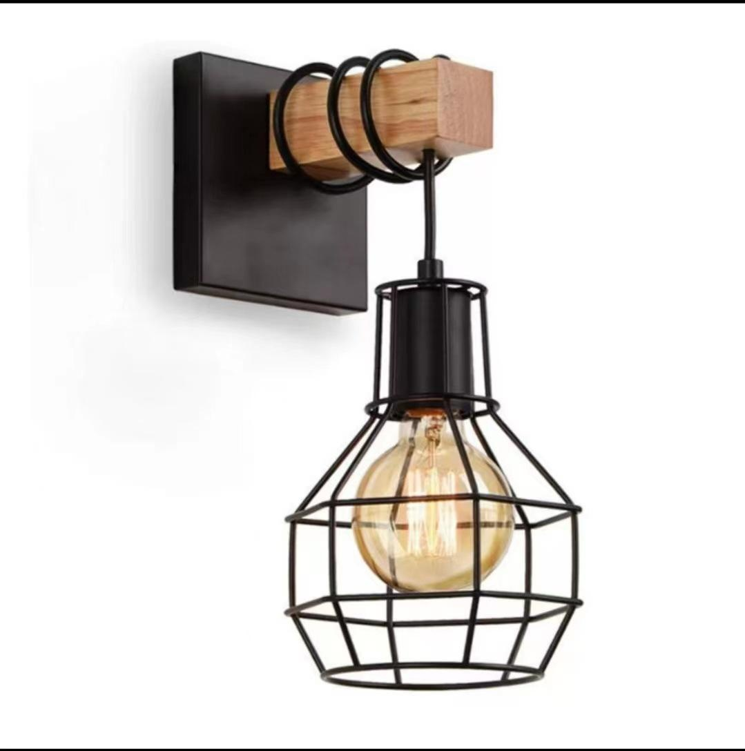 Modern American Iron Wall Light with E27 Base for Bedroom/Corridor/Entrance