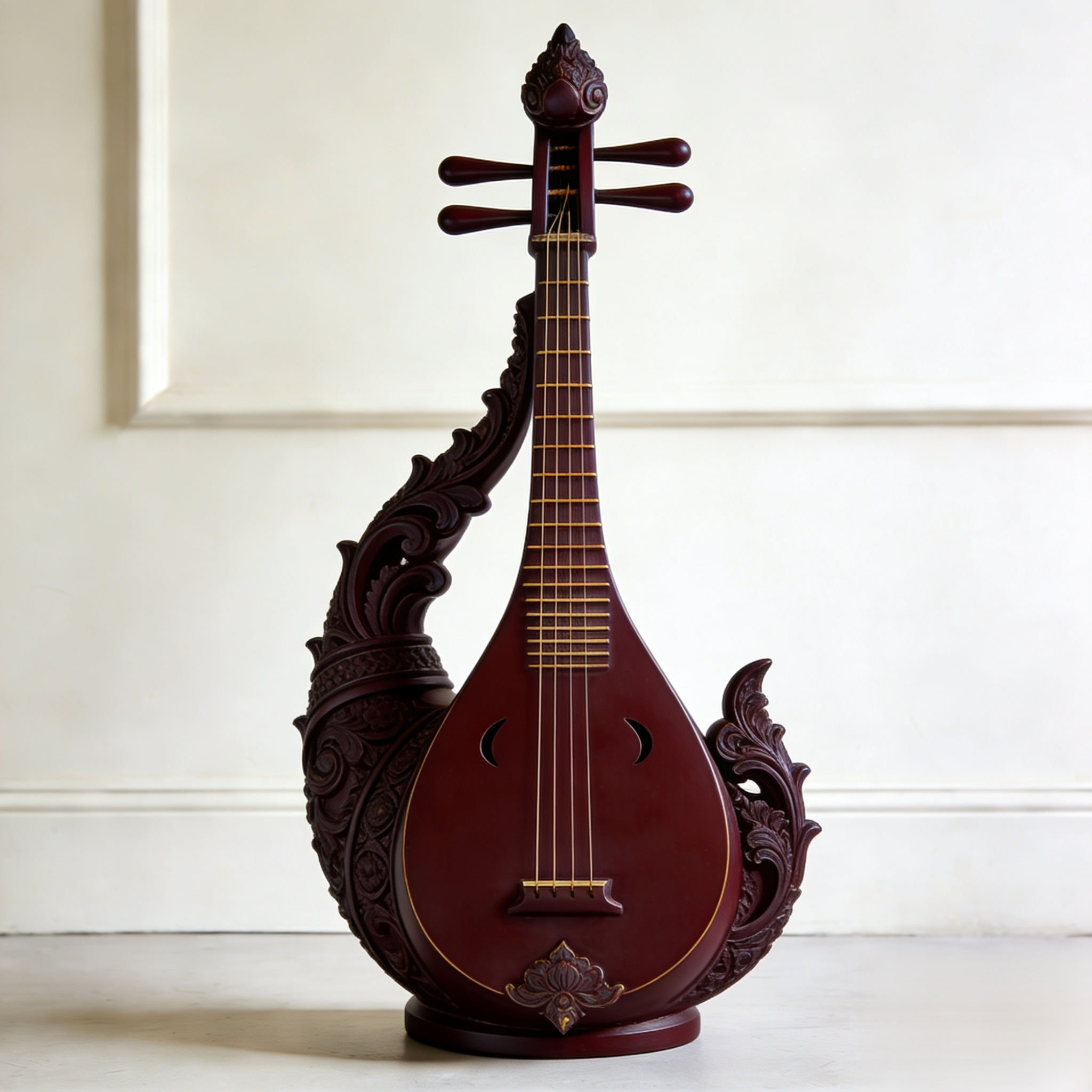 กีตาร์โปร่งทำจากไม้