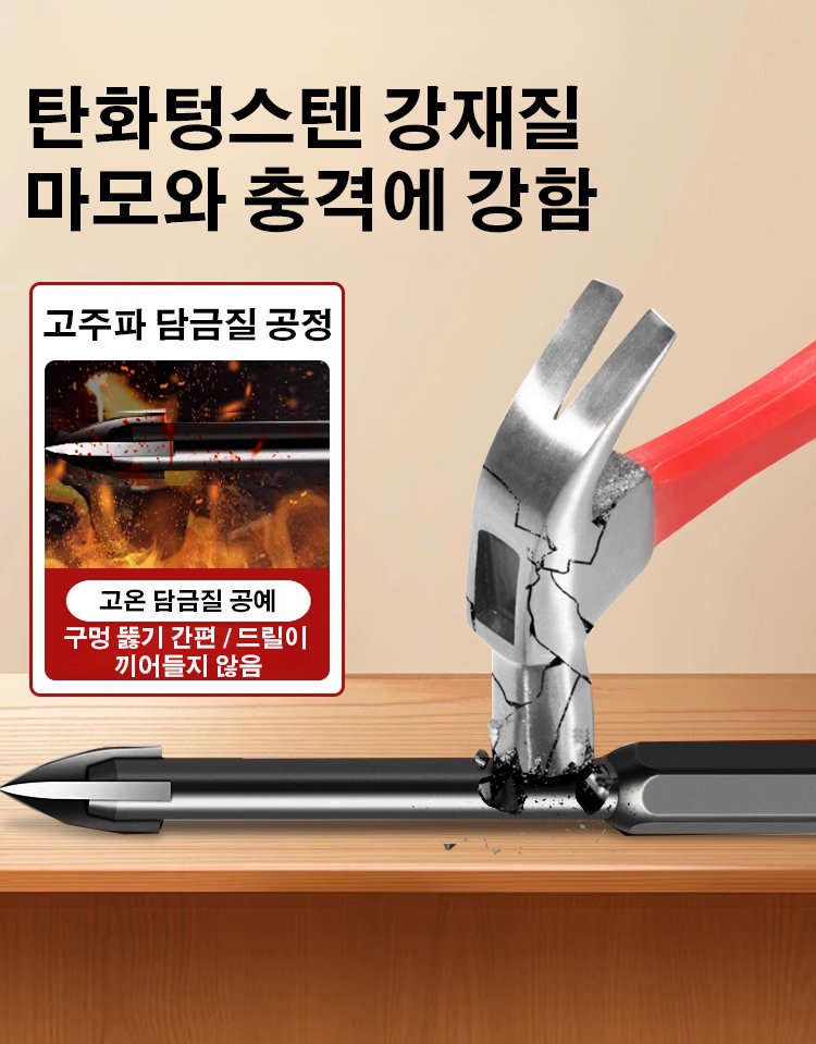 텅스텐 십자 드릴비트 세트