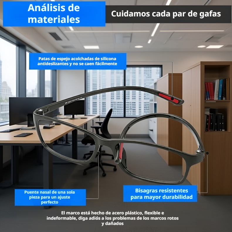  Gafas de lectura antirreflejo y protección contra luz azul de alta definición