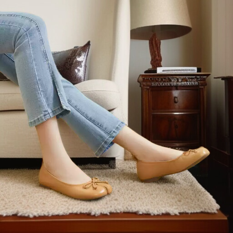 레드 단화 여 플랫 컴포트화 여성 구두 리본 발가락 봄가을 여름 단화