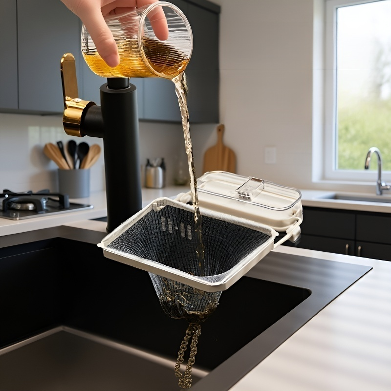 簡単に取り外せるシンクフィルターラック