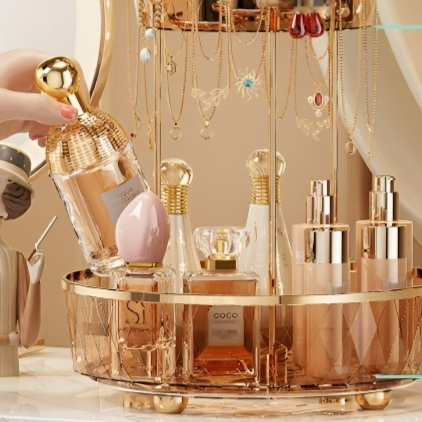 Platzsparender Make-up und Schmuck Aufbewahrungsständer