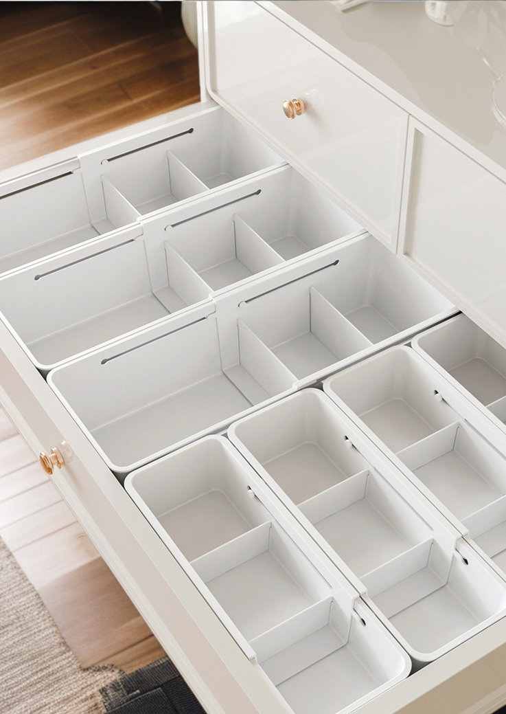 可調整長度的分隔收納盒適用不同抽屜