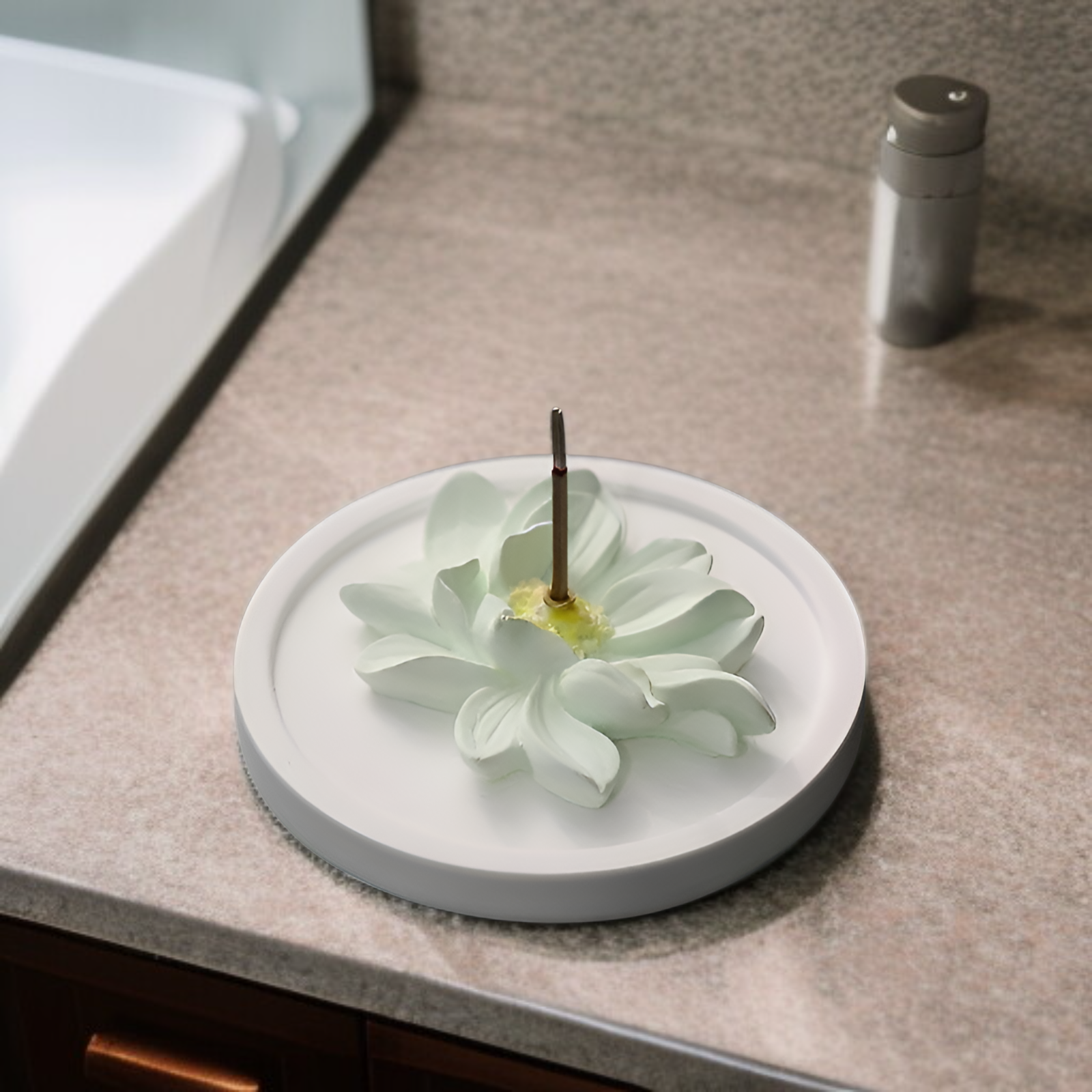 연화 석고 선향 향로