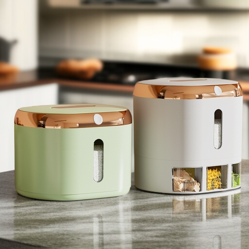  กล่องเก็บข้าวพลาสติกกันแมลงกันชื้น ขนาด 10-12 ลิตร สำหรับใช้ในบ้าน