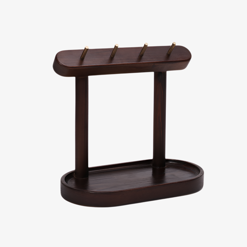 キースタンド 木製 キーフック 鍵置き 時計掛け カードホルダー ジュエリースタンド アクセサリースタンド 小物収納 玄関キー収納 携帯電話収納 コイン収納 木製 見せる収納