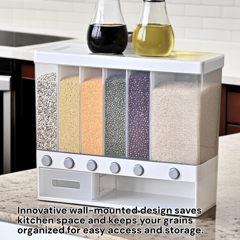 Wall-mounted Multi-purpose Grain Storage Container