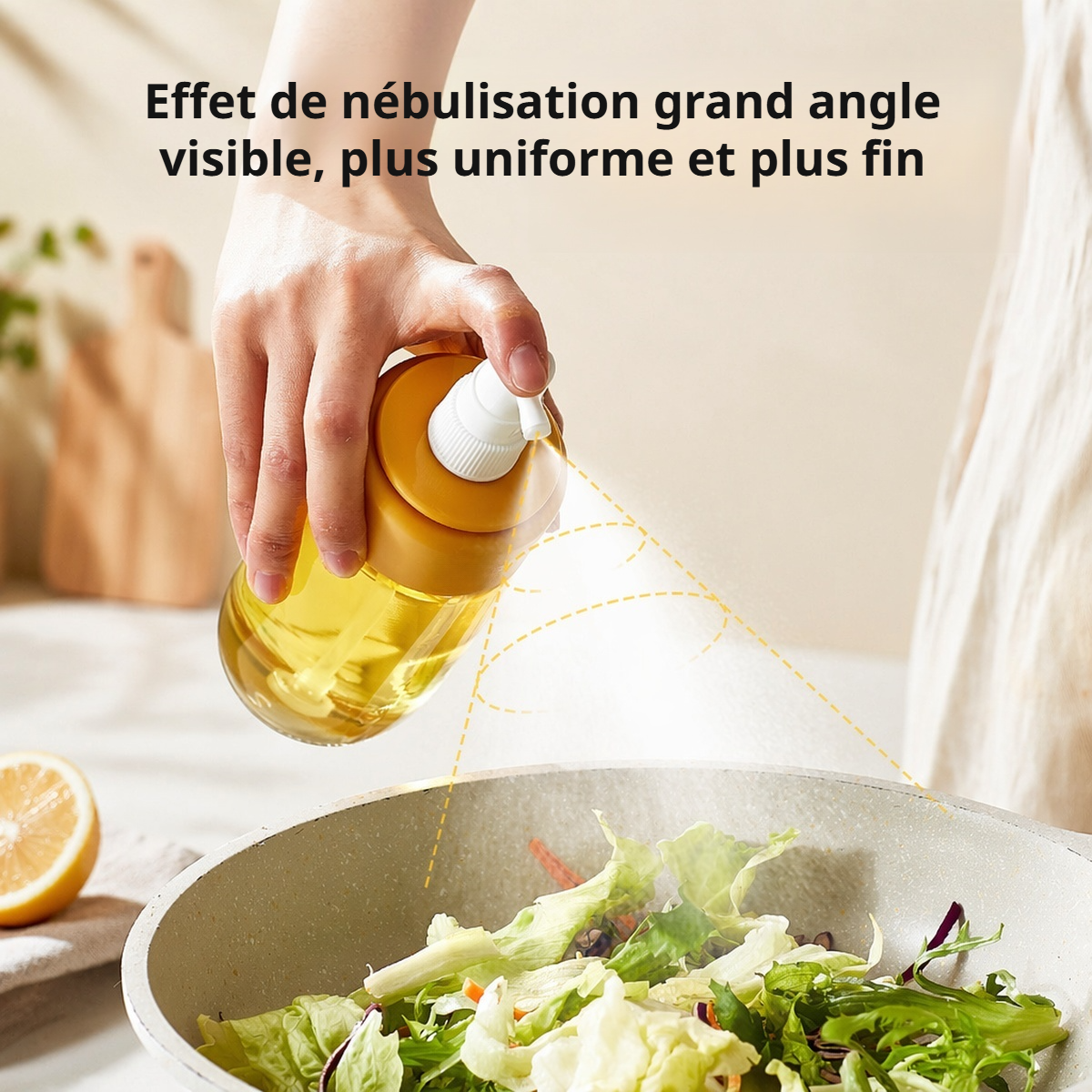 Pulvérisateur d'huile en verre anti-fuite pour cuisine