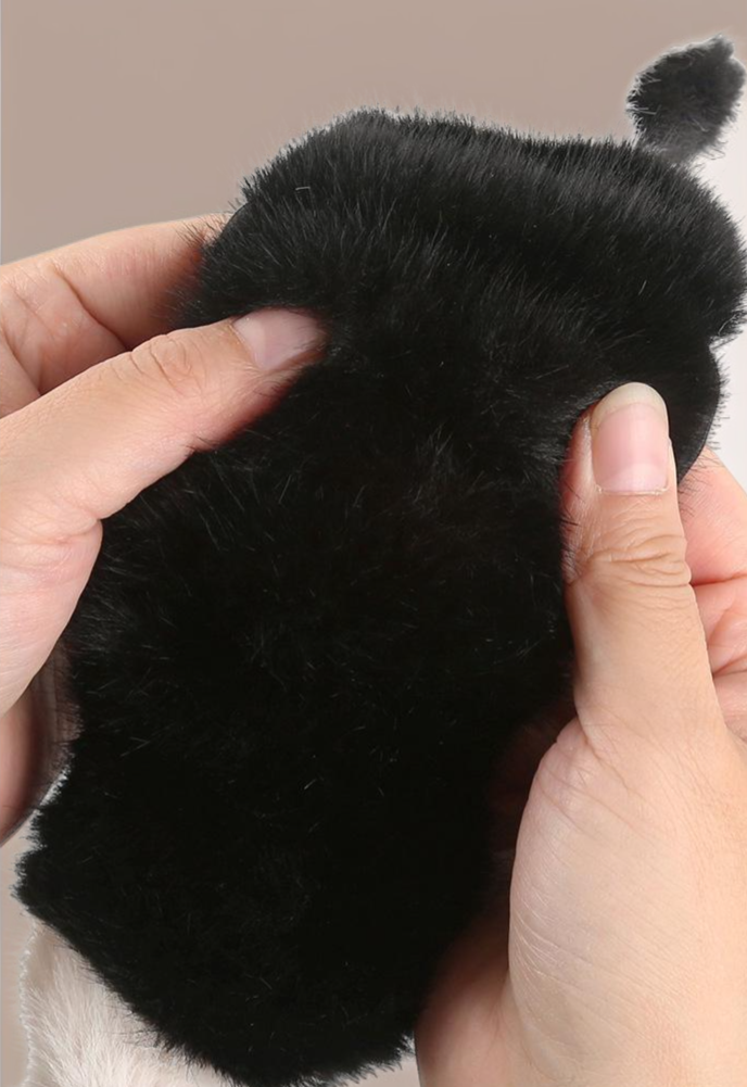 ぬいぐるみデザインのハンドルカバーアップ