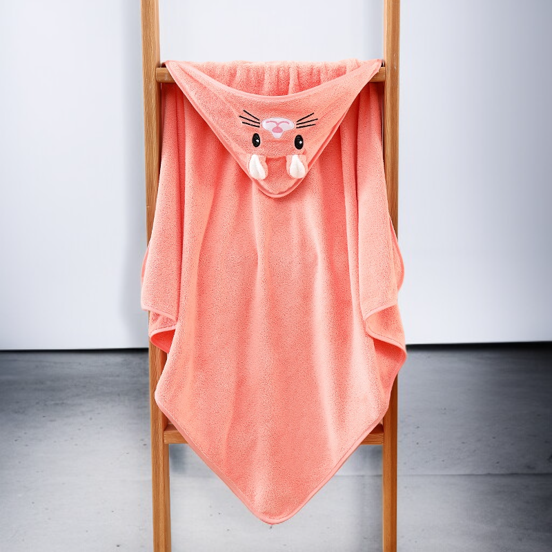 可愛卡通斗篷浴袍