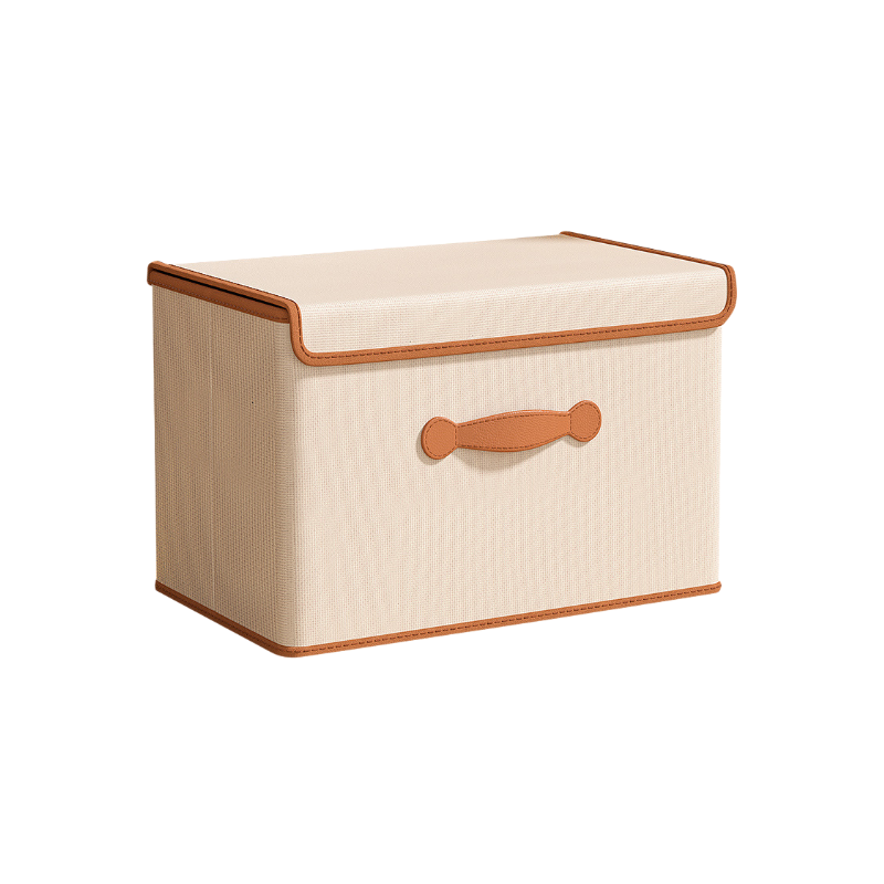 Large capacity storage box with lid for clothes and blankets