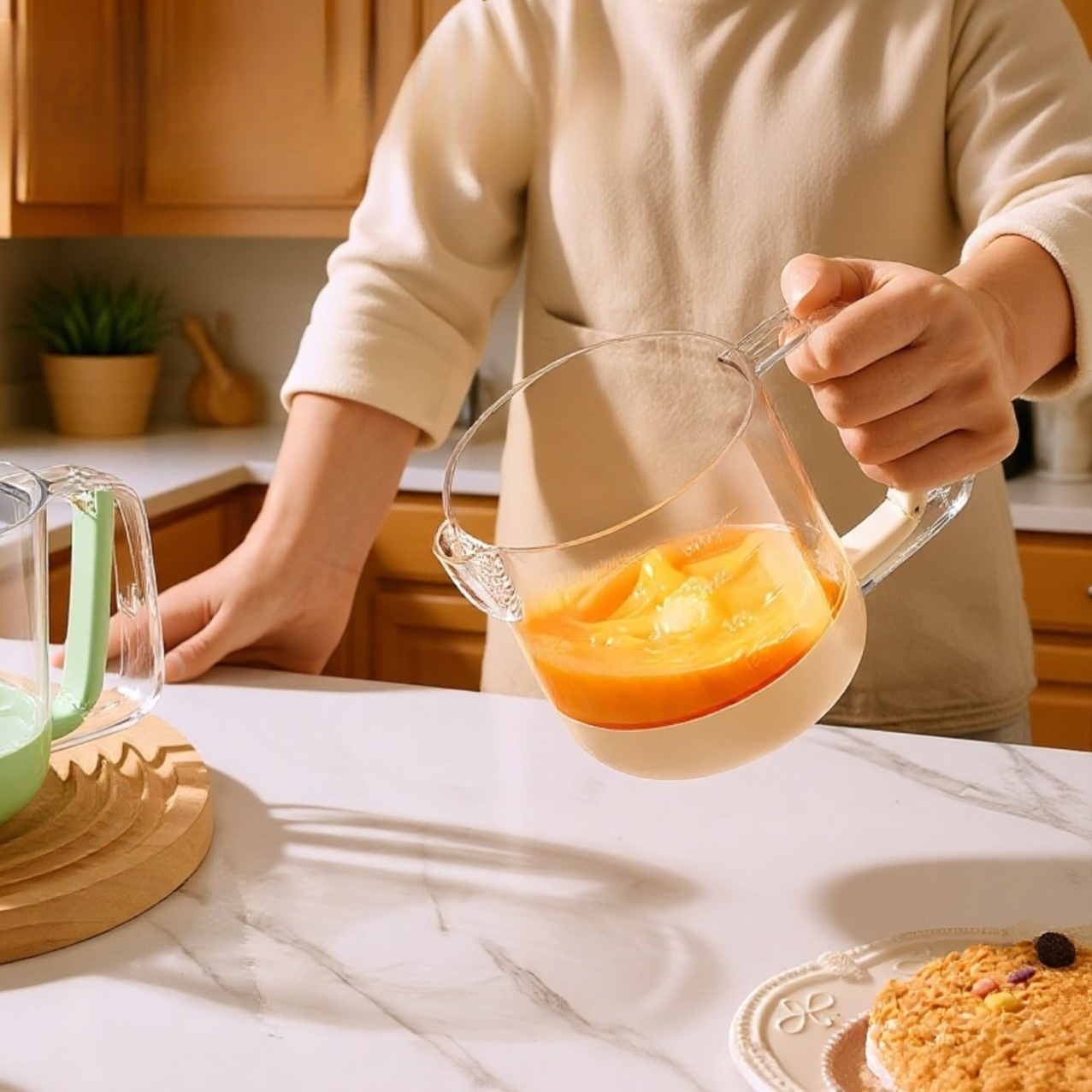 分解して洗える一体型デザイン