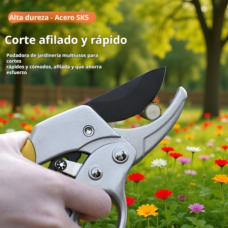 Tijeras de poda multifuncionales ahorradoras de esfuerzo para ramas de árboles frutales