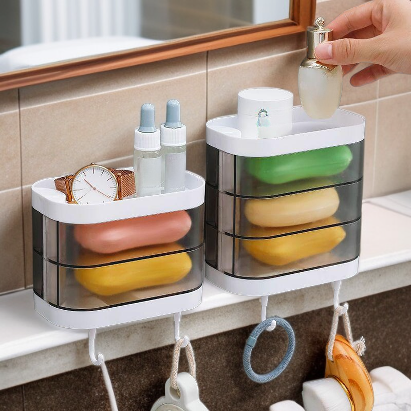 Dwuwarstwowa mydelniczka z odpływem