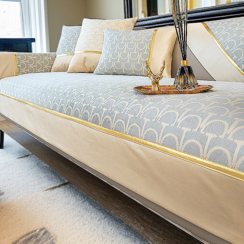 여름 소파 매트 아이스 쿨링 럭셔리 미끄럼 방지 방석 돗자리 매트 소파 커버 여름 럭셔리 쿨링 소파 매트