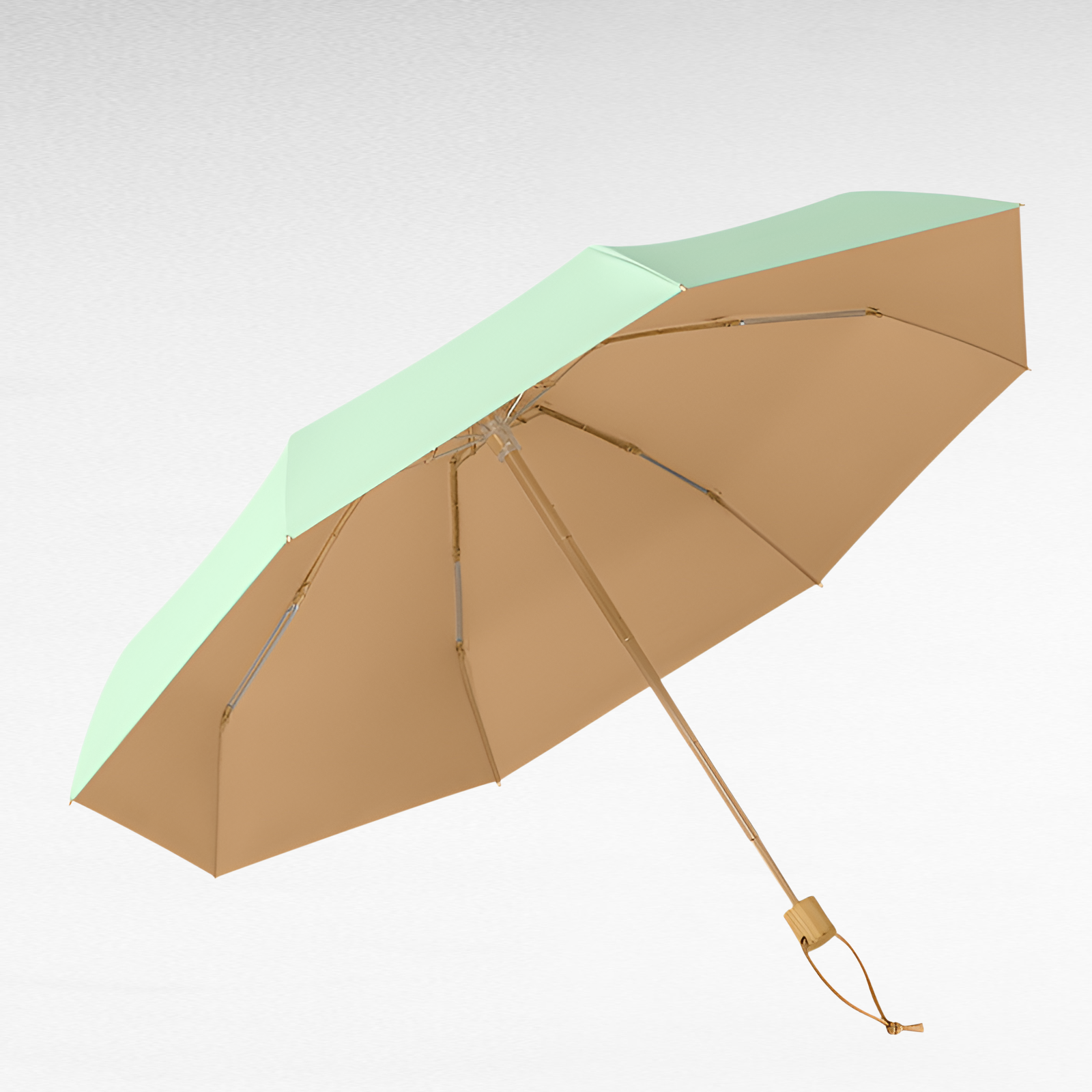 8本骨大きい折りたたみ傘 ケース付き 紫外線遮断