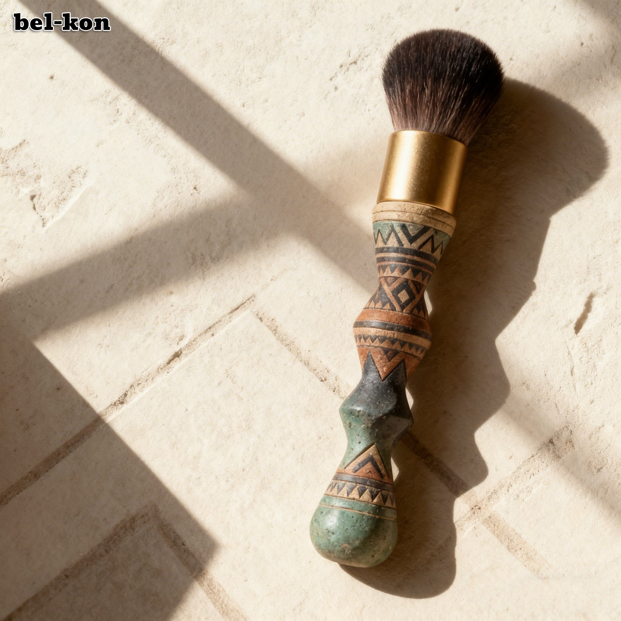 แปรงลงรองพื้นหัวแบนมุมเฉียงแพ็ค 3 ชิ้น