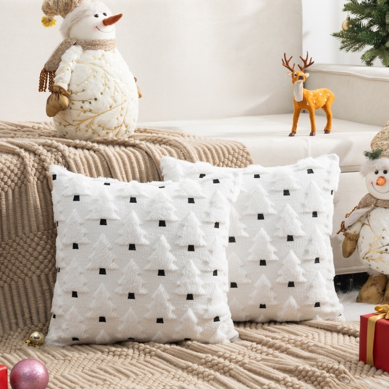 ホリデーシーズンの装飾用枕カバー
