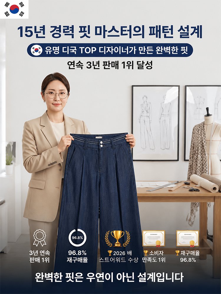 쿨링 텐셀 와이드 데님 팬츠
