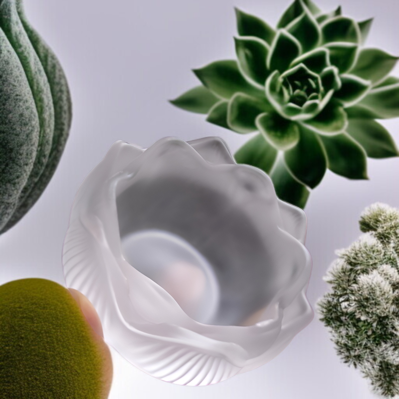 クリエイティブクリスタルガラス蓮香立て 家庭用インテリア線香ホルダー