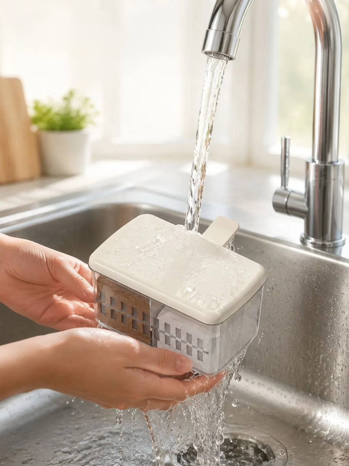 Envase para especias fácil de limpiar y almacenar