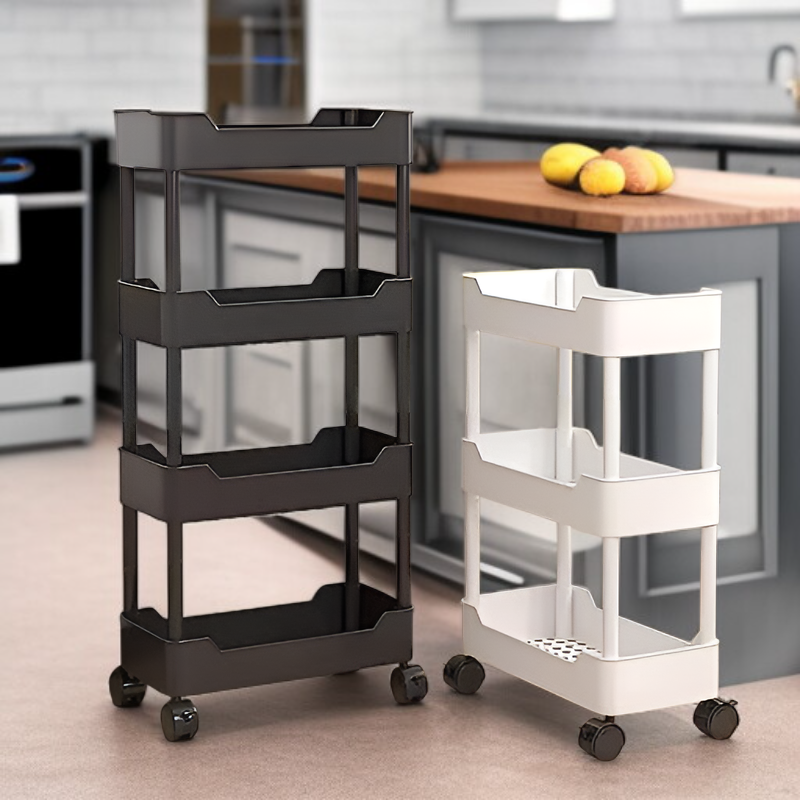 다기능 가정용 수납 트롤리 분리 세척 가능 욕실 주방 다층 선반