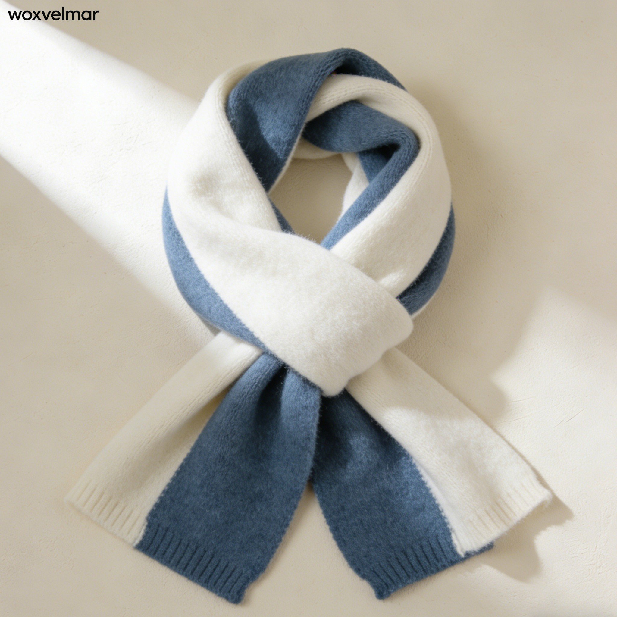 シンプルなスカーフ2枚組のセット