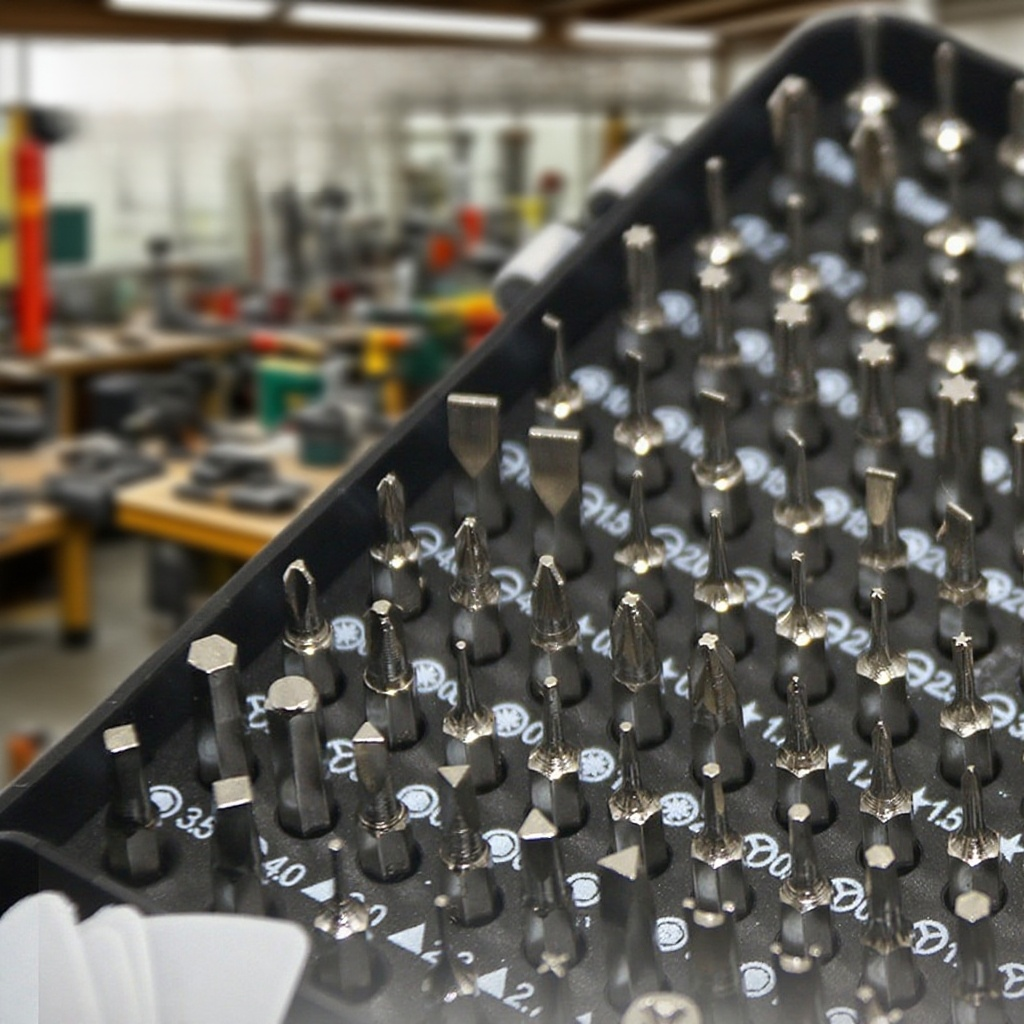 Magnetic screwdriver bits for secure fastening