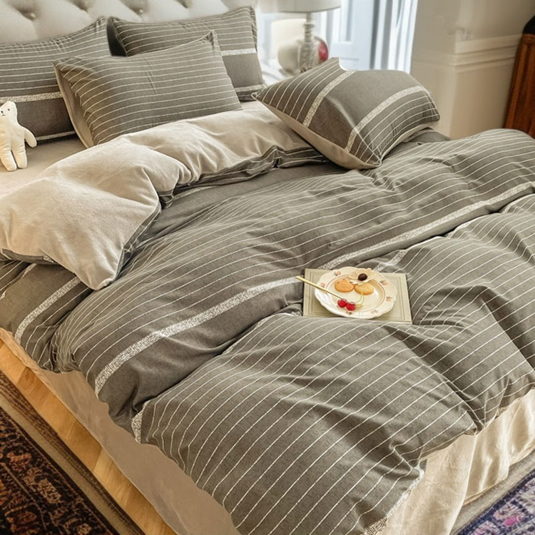 가을 겨울 코랄 벨벳 침구 4종 세트