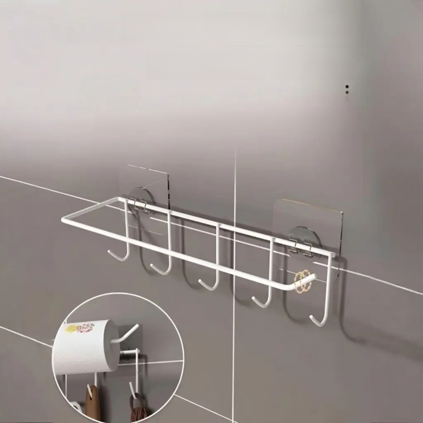 Kitchen paper towel storage rack