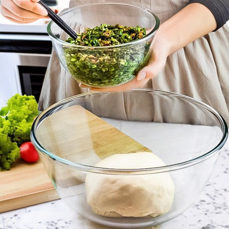 High borosilicate glass basin heat-resistant baking and basin household kitchen utensils mixing stuf