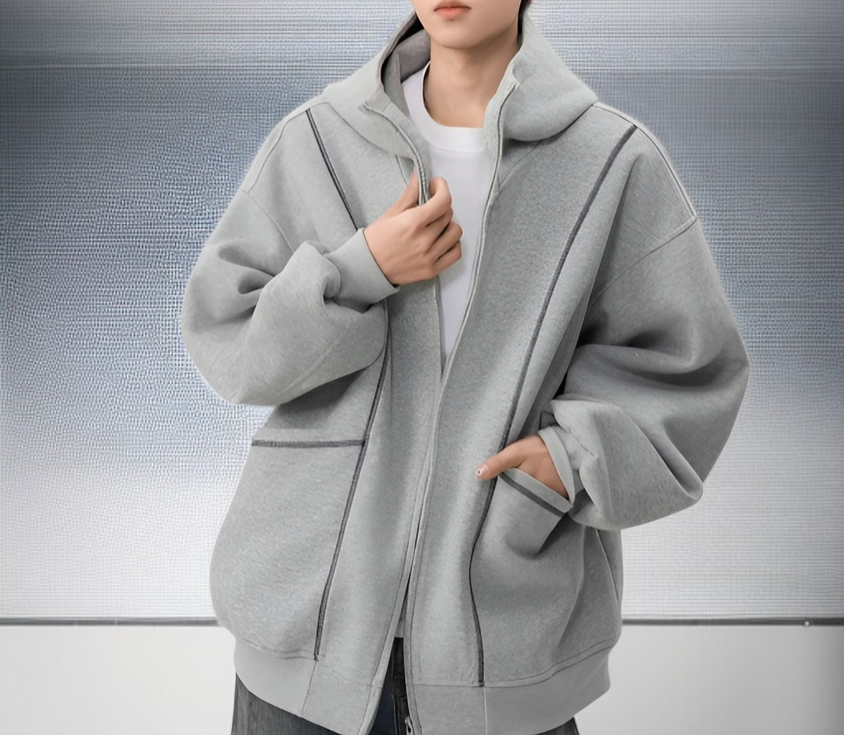 캐주얼 남성 아우터 코디 예시